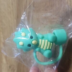 Dino straw topper NEW